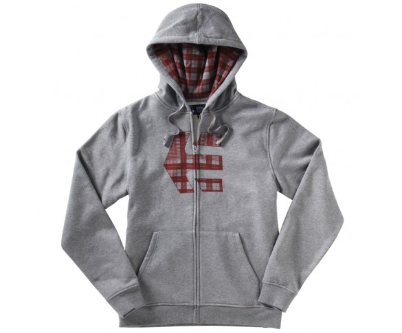 Etnies, Logo Fill Zip, VUXEN, S, GRÅ
