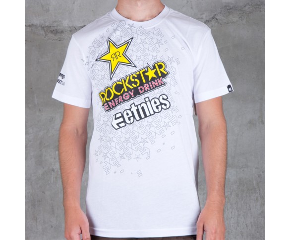 Etnies, T-Shirt RockStar Disperse, VUXEN, L, VIT