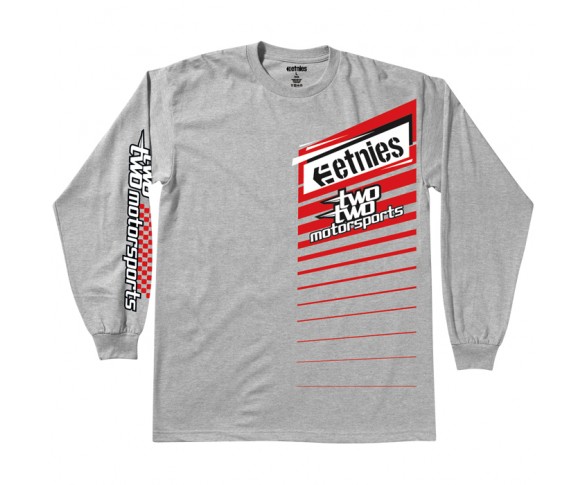 Etnies, T-Shirt Throttle long sleeve, VUXEN, M, GRÅ