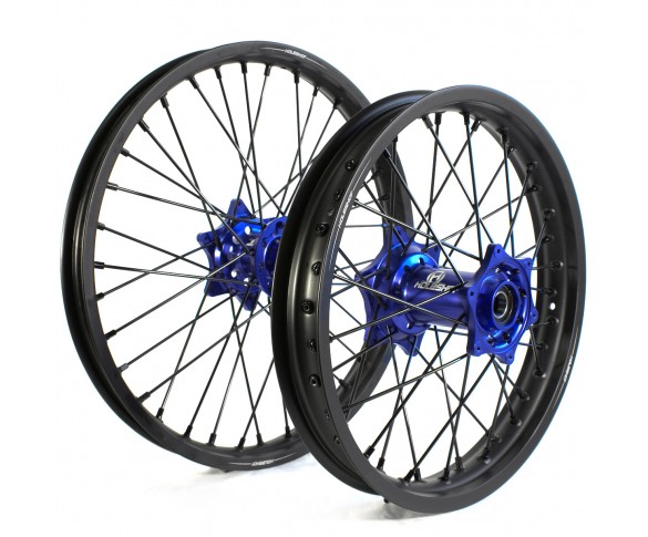 Holeshot, Komplett Hjulset, 1,85/1,60, 16/19", BAK FRAM, MATT SVART BLÅ