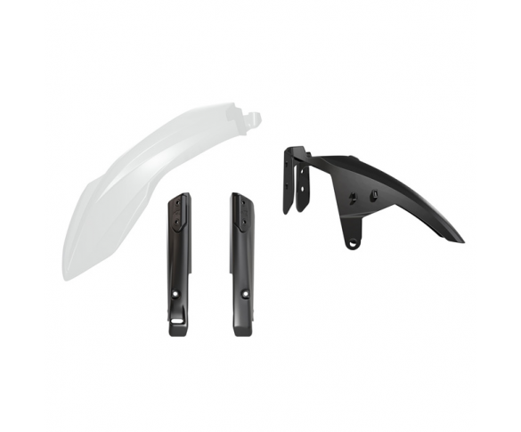 Rtech, Hög Framskärm Kit + Gaffelbensskydd, VIT