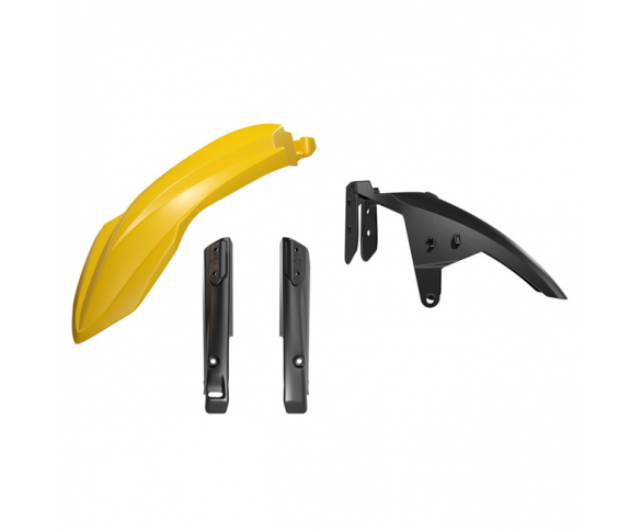 Rtech, Hög Framskärm Kit + Gaffelbensskydd, GUL