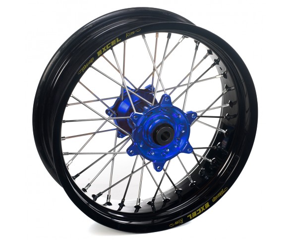 Haan Wheels, Komplett Hjul SM, 5,00, 17", BAK, BLÅ SVART