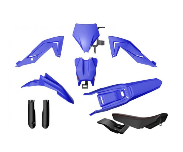 Rtech, Plastkit, Revolution ink sadel, SVART BLÅ