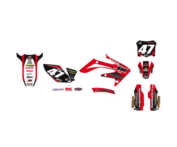 Why Stickers, Replica Kit JK MX Team CRF 250, 04-09