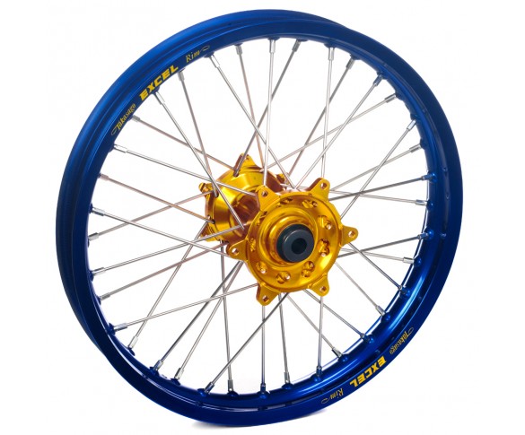 Haan Wheels, Komplett Hjul, 1,60, 14", BAK, BLÅ GULD