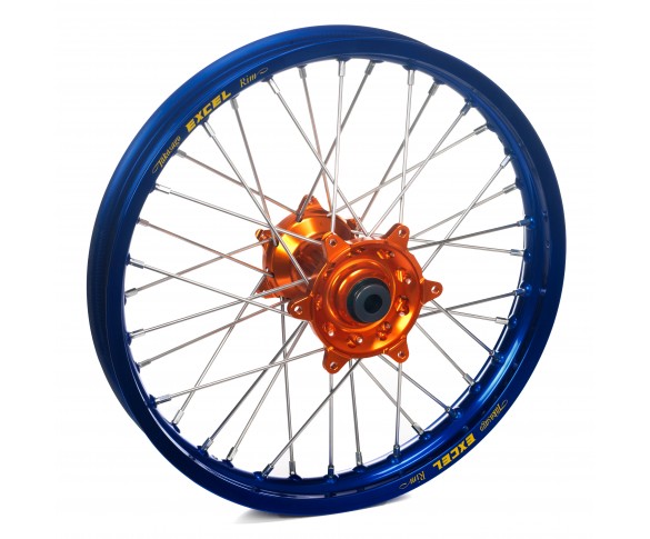 Haan Wheels, Komplett Hjul, 2,15, 19", BAK, BLÅ ORANGE