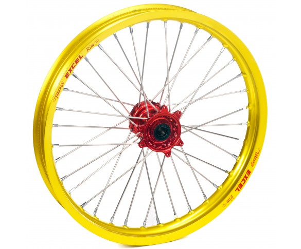 Haan Wheels, Komplett Hjul, 1,60, 21", FRAM, GUL RÖD