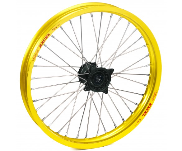 Haan Wheels, Komplett Hjul, 1,60, 21", FRAM, GUL SVART