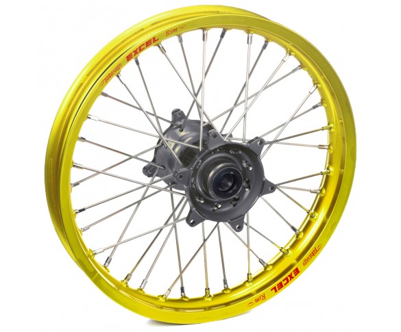 Haan Wheels, Komplett Hjul, 2,15, 19", BAK, GUL GRÅ