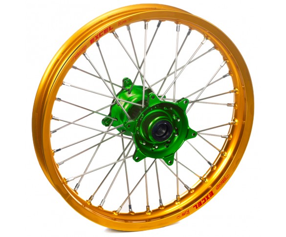 Haan Wheels, Komplett Hjul, 1,85, 19", BAK, GULD GRÖN