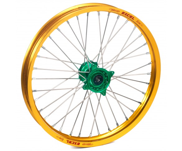 Haan Wheels, Komplett Hjul, 1,60, 21", FRAM, GULD GRÖN