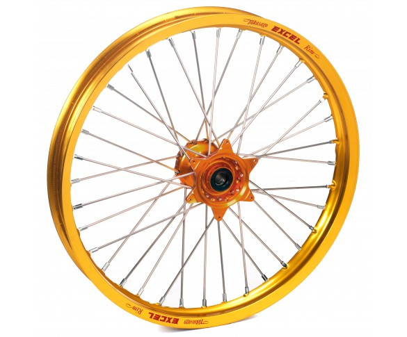 Haan Wheels, Komplett Hjul, 1,60, 21", FRAM, GULD ORANGE