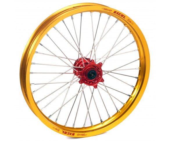 Haan Wheels, Komplett Hjul, 1,60, 21", FRAM, GULD RÖD