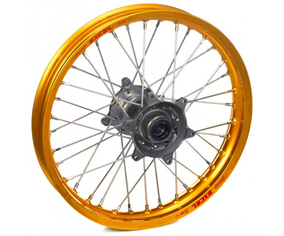 Haan Wheels, Komplett Hjul, 1,60, 14", BAK, GULD GRÅ