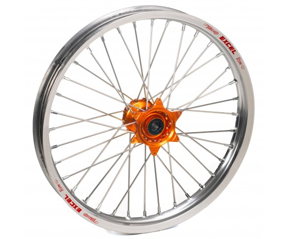 Haan Wheels, Komplett Hjul 1,60 19", 1,60, 19", FRAM, SILVER ORANGE