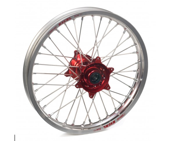 Haan Wheels, Komplett Hjul, 2,15, 19", BAK, SILVER RÖD