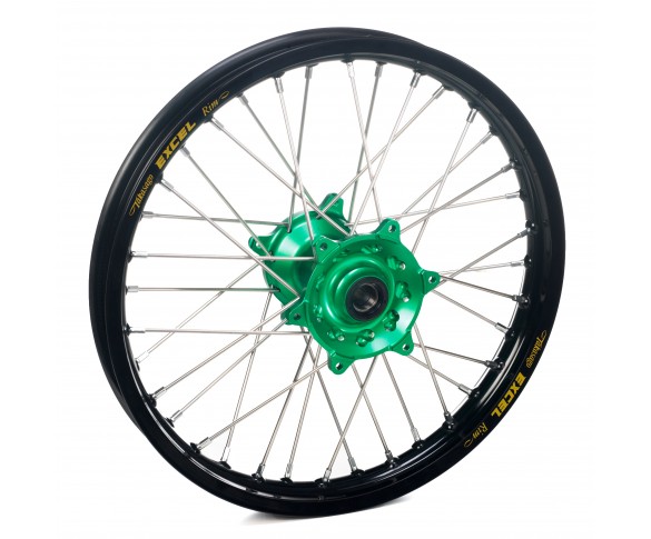 Haan Wheels, Komplett Hjul, 2,15, 18", BAK, SVART GRÖN