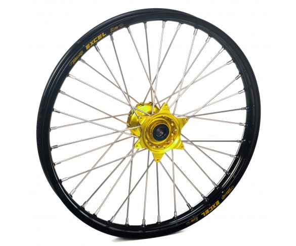 Haan Wheels, Komplett Hjul, 1,60, 21", FRAM, SVART GUL