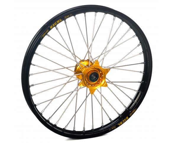 Haan Wheels, Komplett Hjul, 1,60, 21", FRAM, SVART GULD