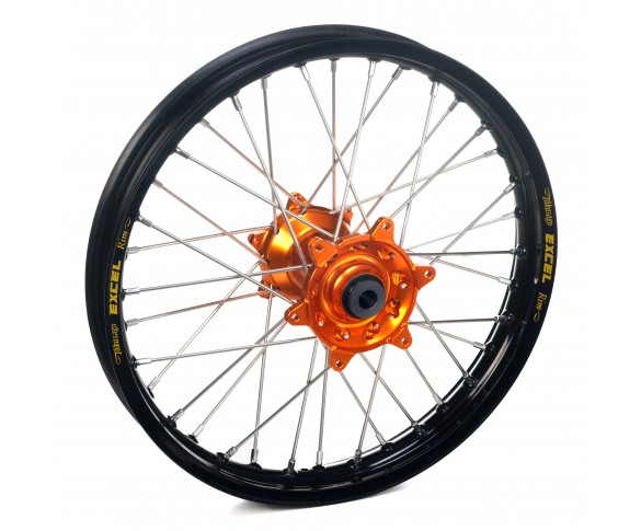 Haan Wheels, Komplett Hjul, 1,60, 14", BAK, SVART ORANGE