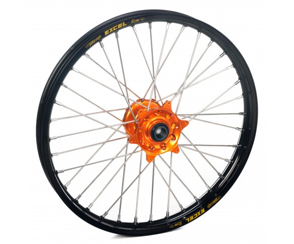 Haan Wheels, Komplett Hjul 1,60 19", 1,60, 19", FRAM, SVART ORANGE