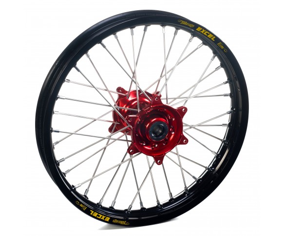 Haan Wheels, Komplett Hjul, 2,15, 19", BAK, SVART RÖD