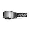 100%, ARMEGA Goggle Black - Silver Flash Mirror Lens, VUXEN