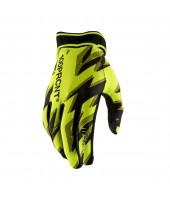 100%, RIDEFIT Handskar Flo Yellow/Black, VUXEN, S, NEON SVART GUL