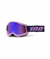 100%, STRATA 2 Glasögon Purple - Red/Blue Mirror  Lens, VUXEN