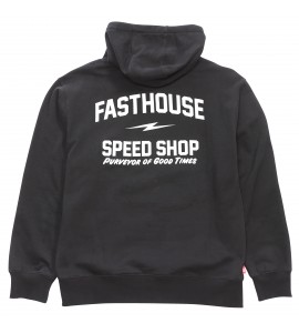 Fasthouse, Purveyor Hooded Pullover, Black - XL, VUXEN, XL