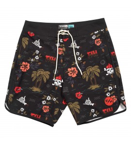 Fasthouse, Tribe 18" Boardshort, Black, VUXEN, 28