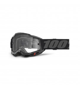 100%, ACCURI 2 ENDURO MOTO Glasögon Black - Clear Lens, VUXEN