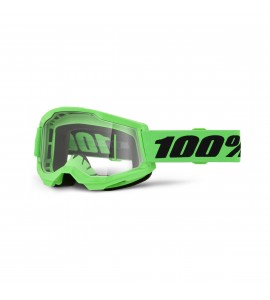 100%, STRATA 2 Glasögon Neon Green - Clear Lens, VUXEN