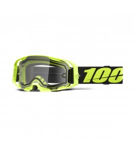 100%, ARmatic™ ENDURO MOTO Dual Pane Glasögon Neon Yellow - Clear Lens