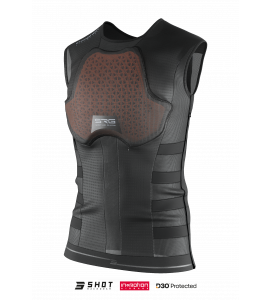 Shot, AIR GUARD, SRG-1 Airbag väst, VUXEN, XS, SVART