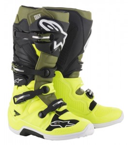 Alpinestars Stövel Tech 7 Fluogul/Militärgrön Storlek 44,5