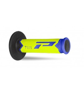 Progrip, 788 Full Diamond Extra Slim gummihandtag, NEON SVART BLÅ GUL