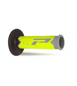 Progrip, 788 Full Diamond Extra Slim gummihandtag, NEON SVART GUL GRÅ