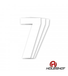 Holeshot, Siffror 10st, 11 X 5 cm, 7, VIT