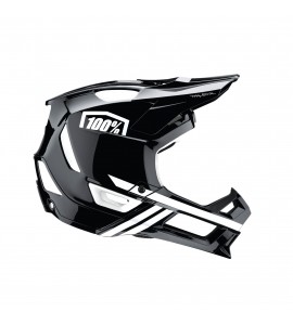 100%, 100%, TRAJECTA Helmet w Fidlock Black/White, VUXEN, S
