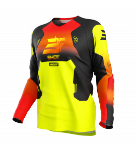 Shot, TRÖJA DRAW KID ROCKET, BARN, 8/9, NEON GUL