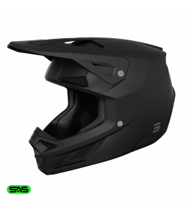 Shot, HJÄLM SPEED KID SOLID BLACK MATT, BARN, M