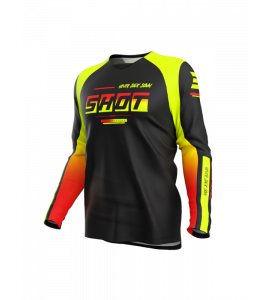 Shot, TRÖJA DRAW KID BLOCK, BARN, 12/13, NEON SVART GUL