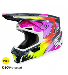 Shot, HJÄLM LITE RACING, BLUE NEON YELLOW, PEARLY, VUXEN, S