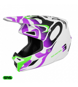 Shot, HJÄLM SPEED KID GHOST PURPLE, GLOSSY, BARN, S