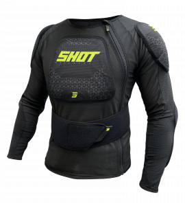 Shot, SKYDDSJACKA AIRLIGHT, BARN, L, NEON SVART GUL