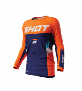 Shot, TRÖJA CONTACT TRACER, VUXEN, XXL, ORANGE BLÅ