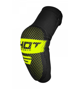 Shot, ARMBÅGSKYDD AIRLIGHT BLACK NEON YELLOW, VUXEN, XS S