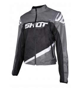 Shot, Jacka SOFTSHELL LITE, VUXEN, M, GRÅ SVART